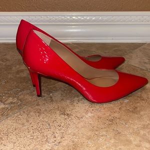 Red Calvin Klein heels